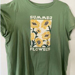 Floral Graphic T Shirt